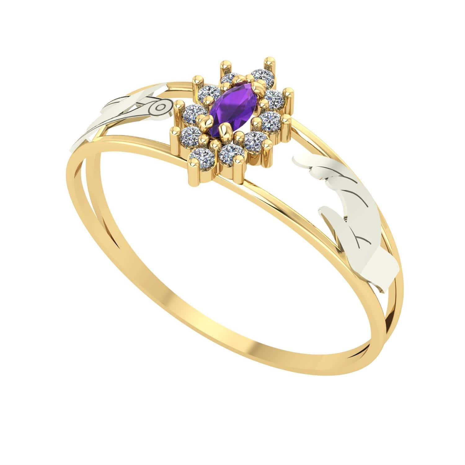 Anel Formatura Navete Moda Ouro 18k