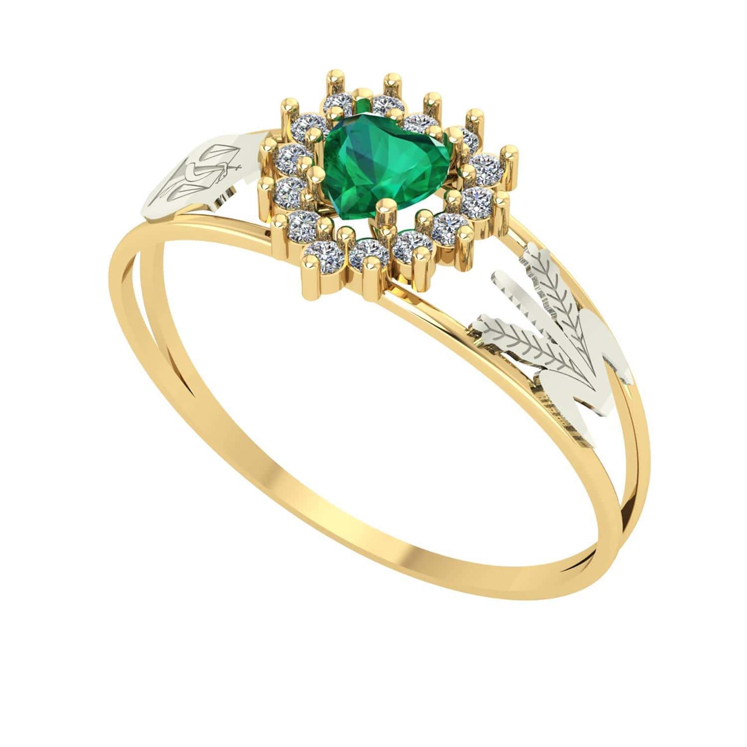 Anel Formatura Nutrição Coração Pequeno Ouro 18k