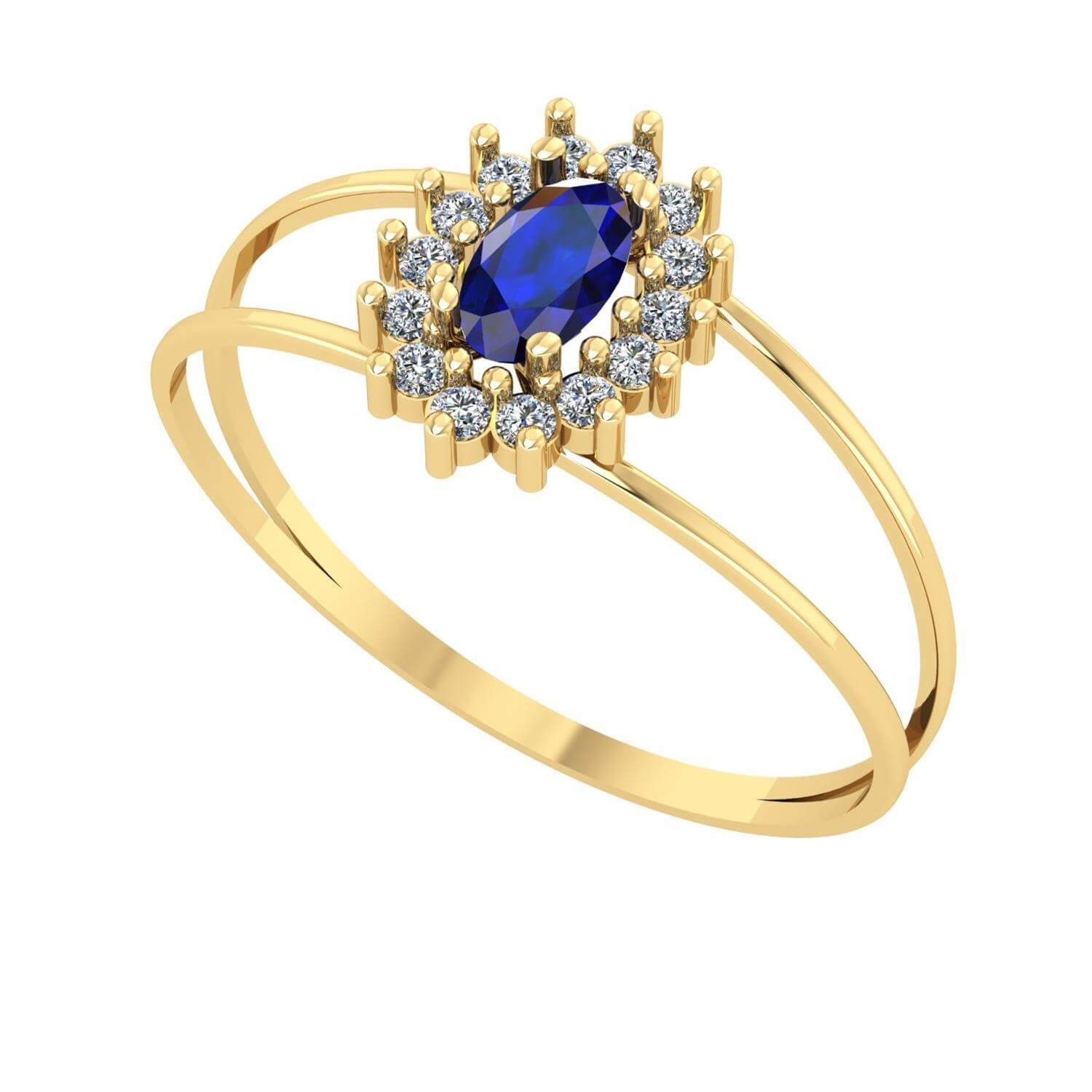 Anel Tipo Formatura Oval Ouro 18k