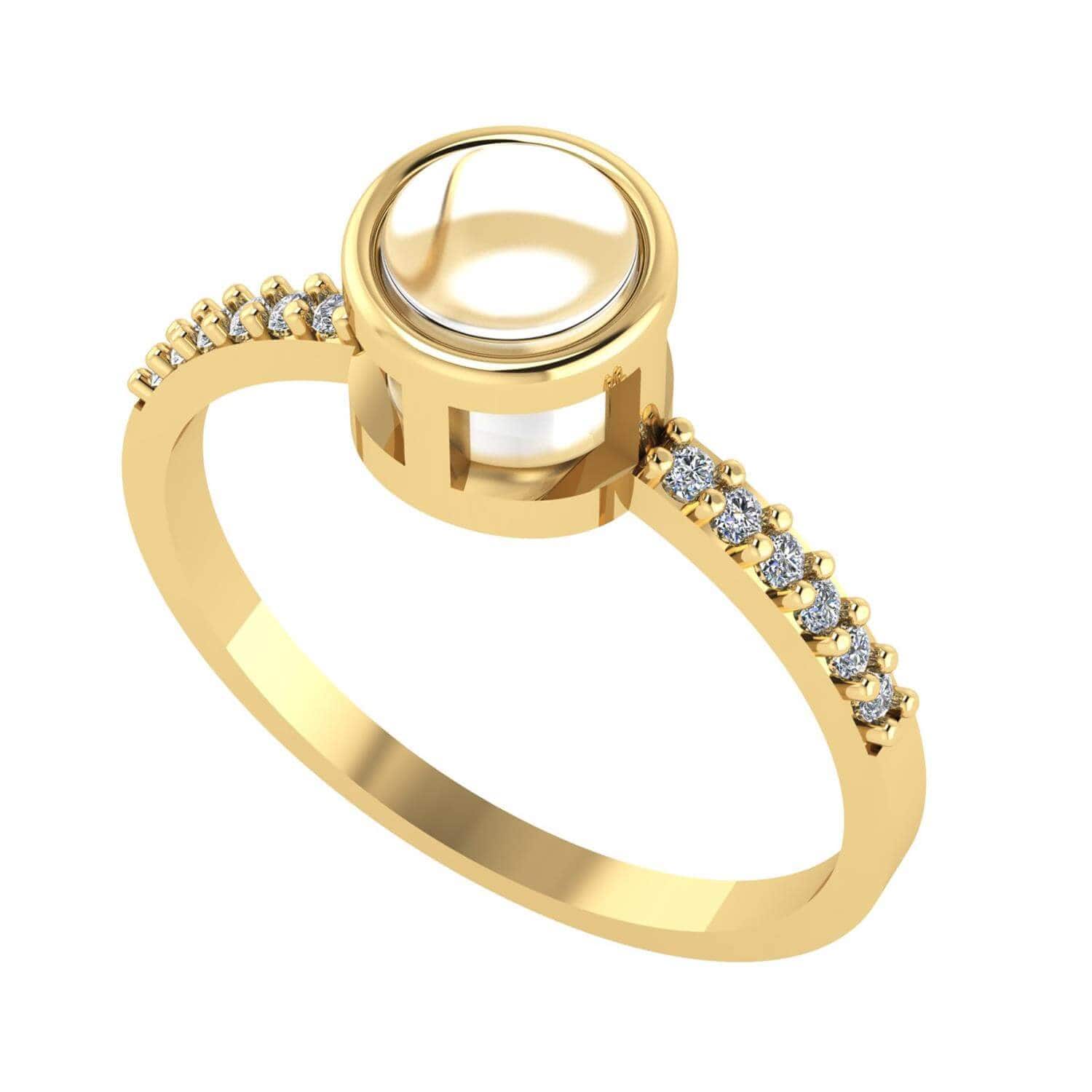 Anel Anel com Pedra Amor Ouro 18k