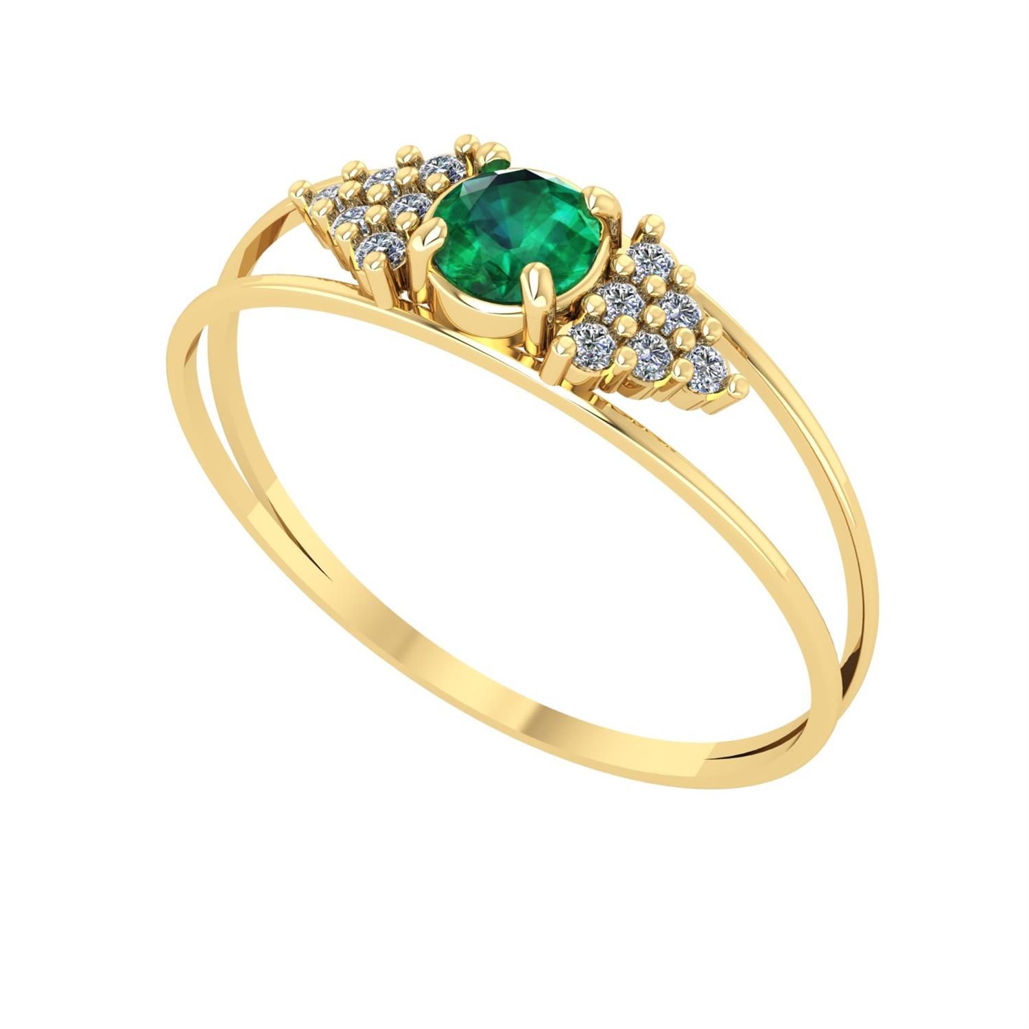 Anel Formatura Redondo Triângulo Lateral Enfermagem Ouro 18k