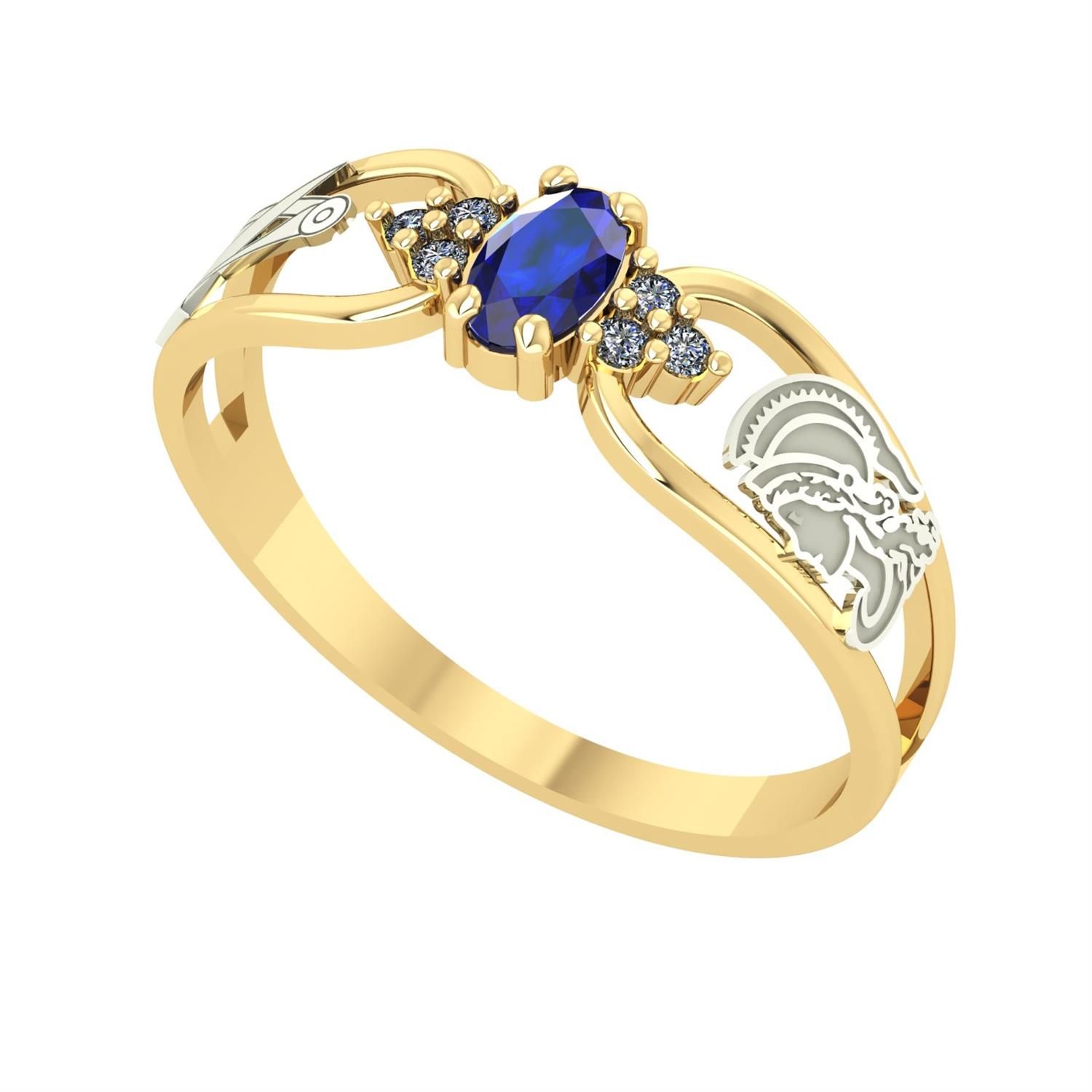 Anel Formatura Oval Engenharia de Produção Ouro 18k
