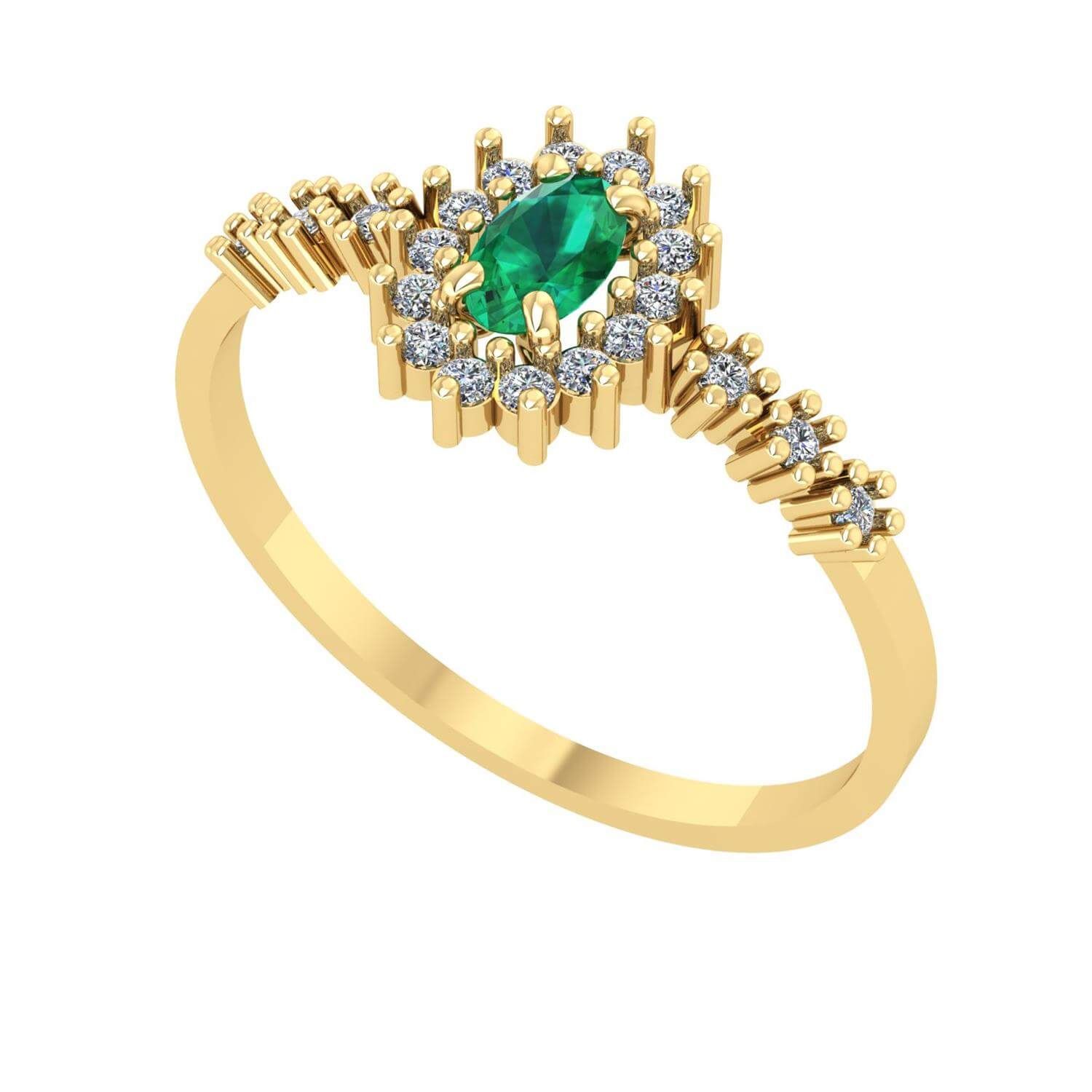 Anel Oval Formatura Aro com Pedras Fisioterapia Ouro 18k