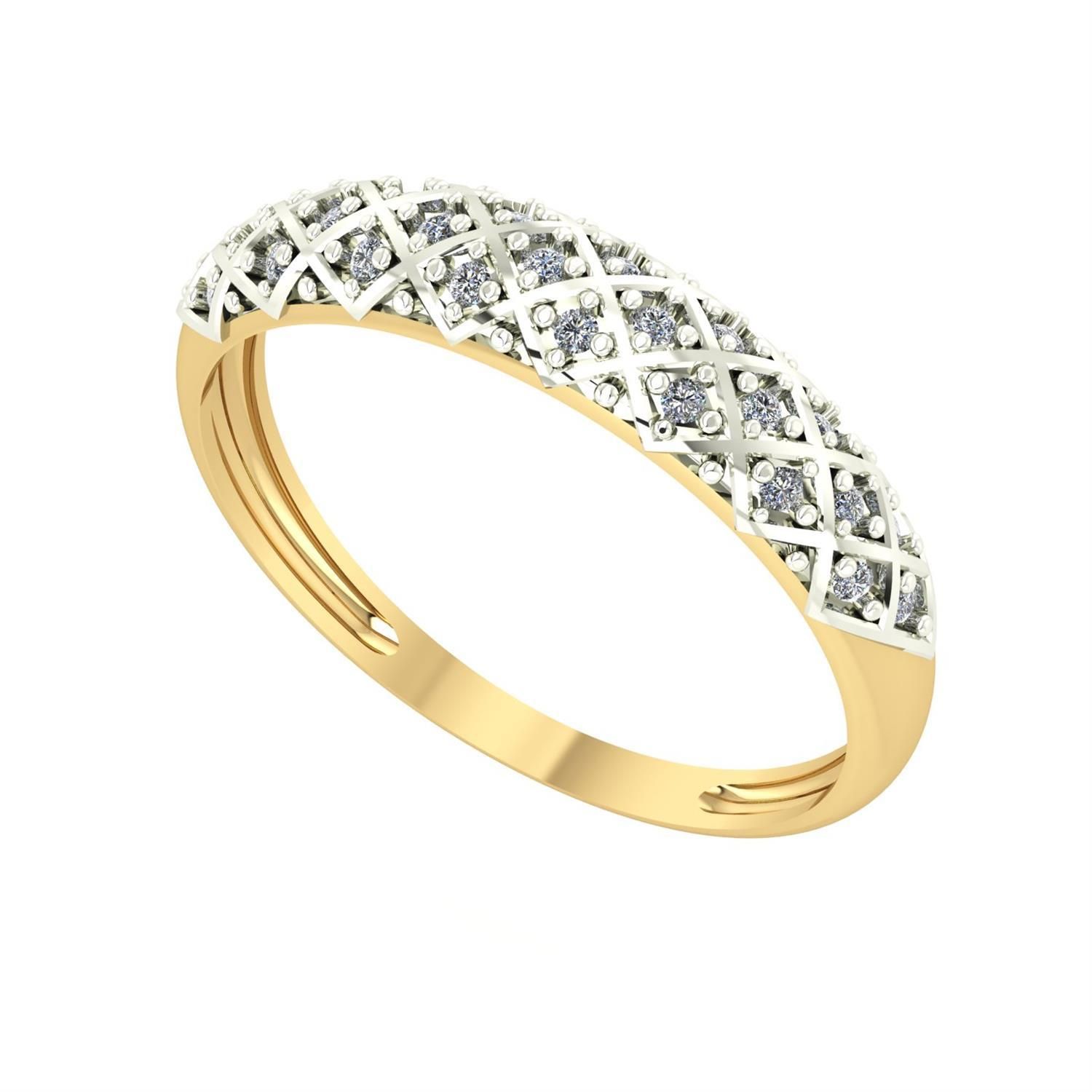 Anel Aparador Banana com Ródio e Zircônias Ouro 18k