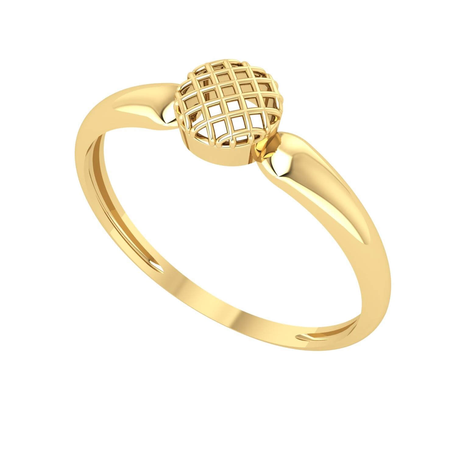 Anel Vazado Redondo Fios Ouro 18k