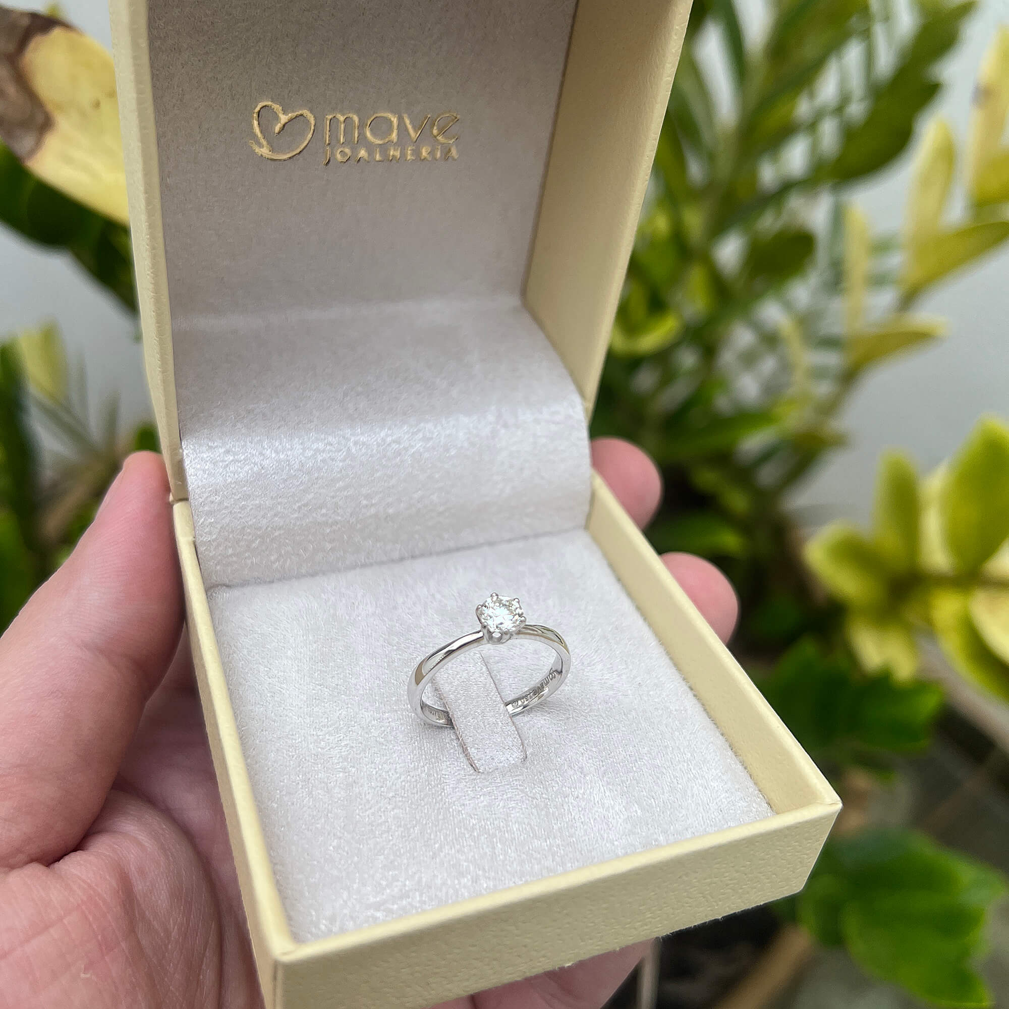 Anel Solitário Diamante 50 pontos 0.5ct com GIA