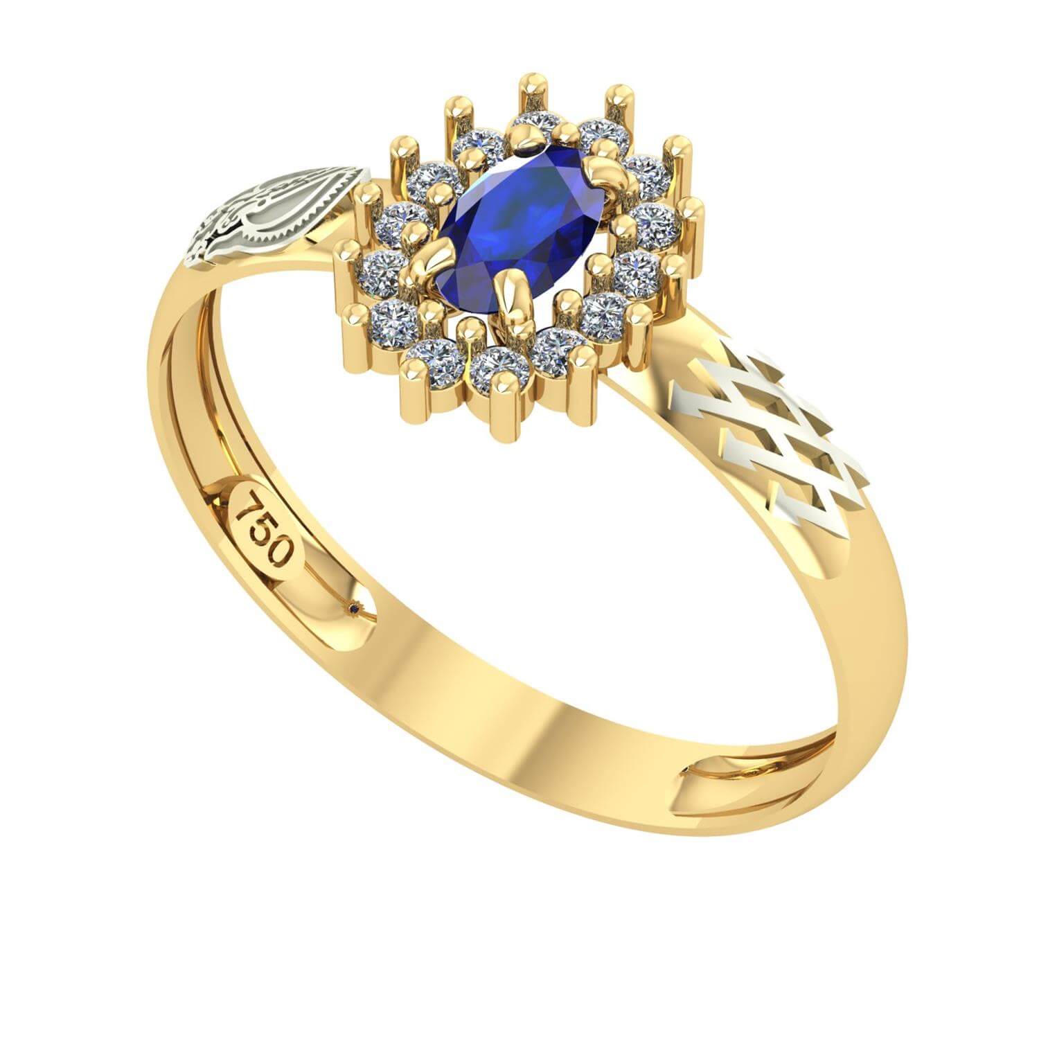 Anel de Formatura Oval Aro Inteiro Engenharia Elétrica Ouro 18k