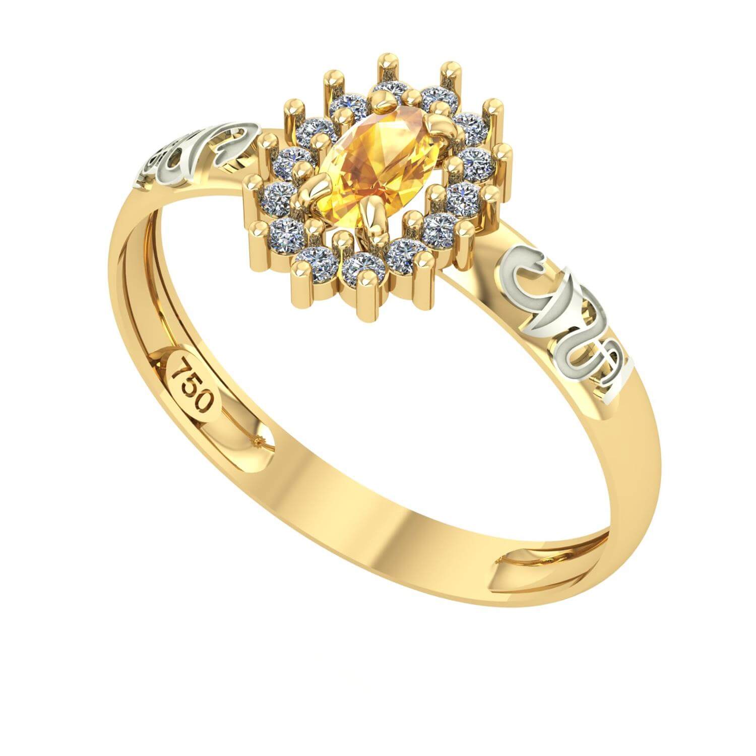 Anel de Formatura Oval Aro Inteiro Farmácia Ouro 18k