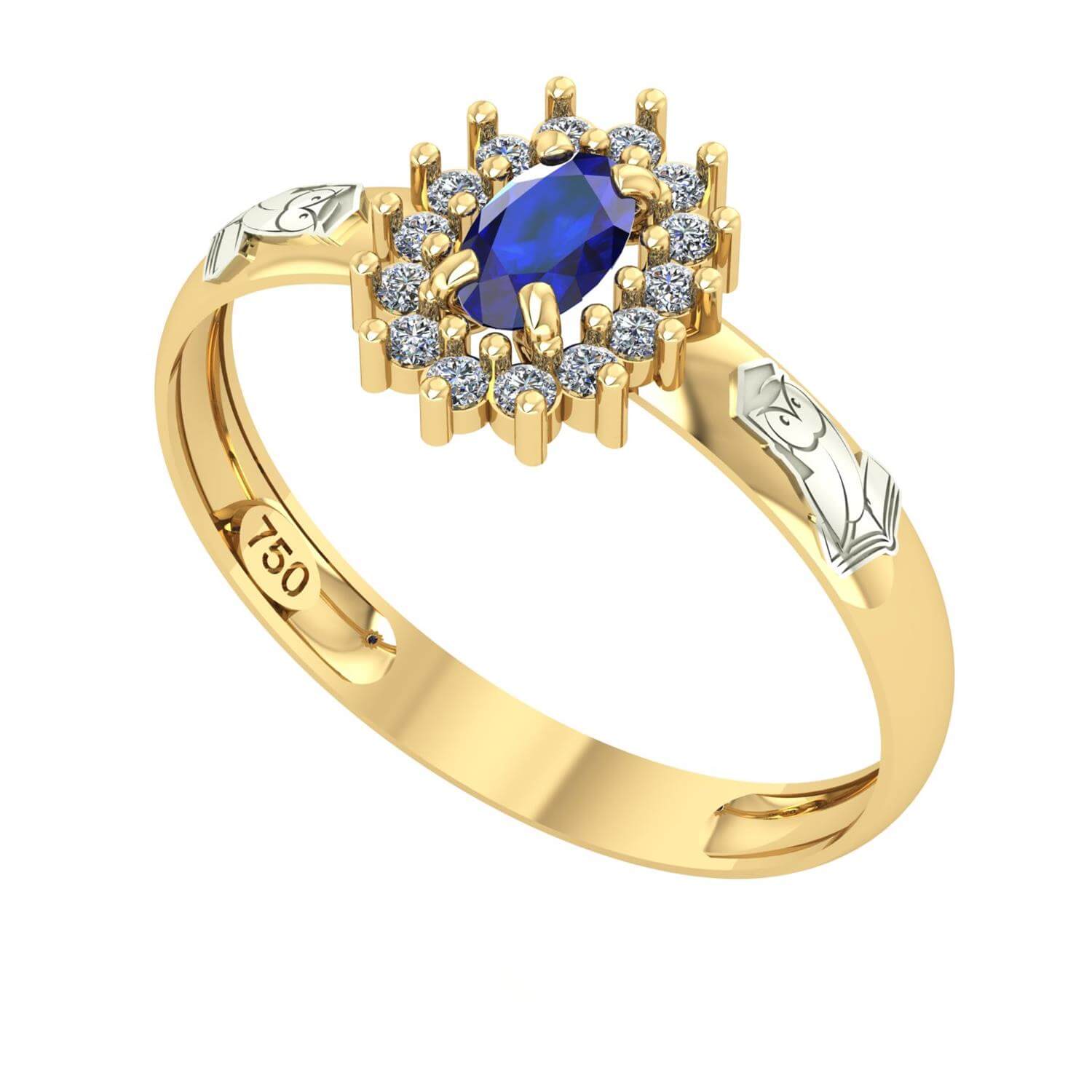 Anel de Formatura Oval Aro Inteiro Matemática Ouro 18k