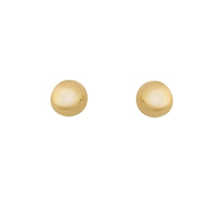 Brinco Bola 9mm Lisa Ouro 18k