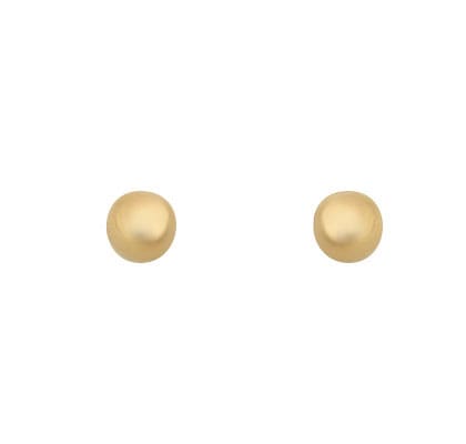 Brinco Bola 5mm Lisa Ouro 18k