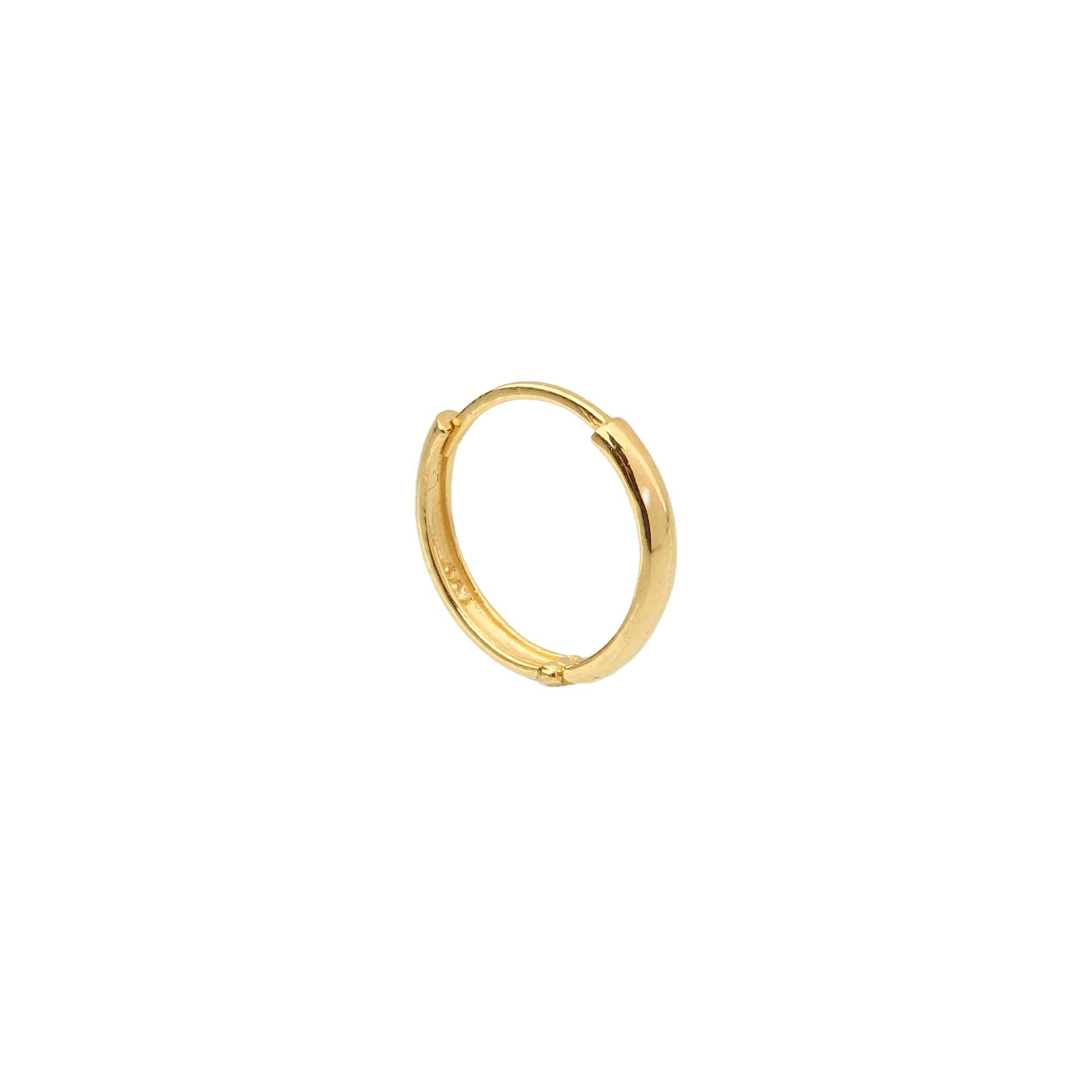 Brinco Masculino Argola G Lisa 1 Unidade Ouro 18k