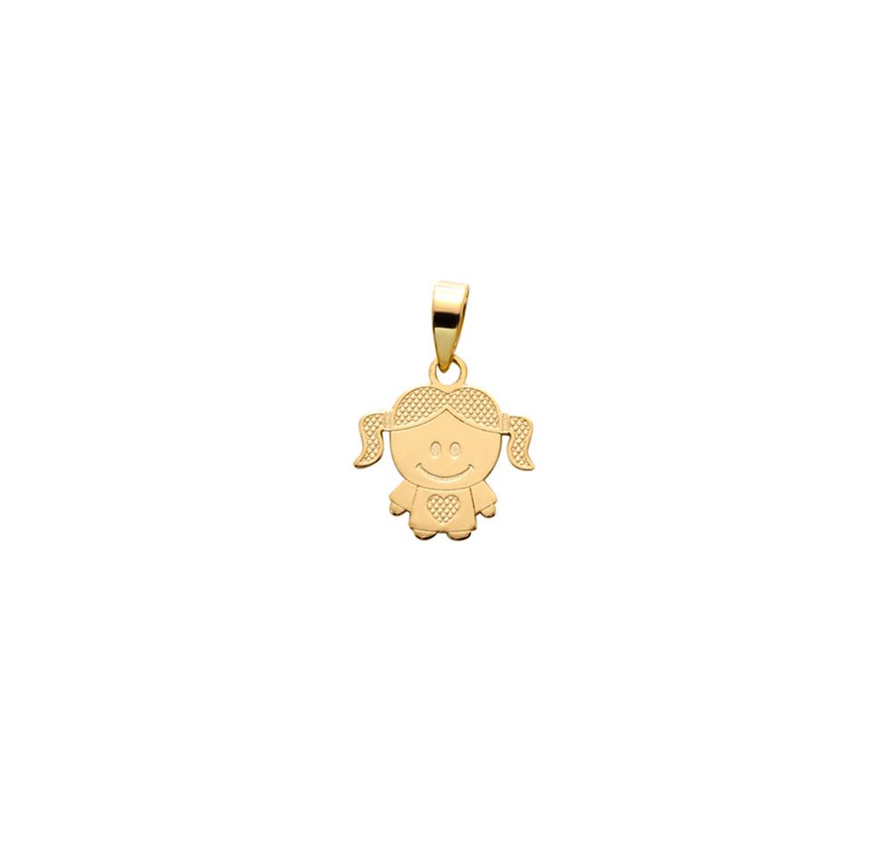 Pingente Menina Ouro 18k