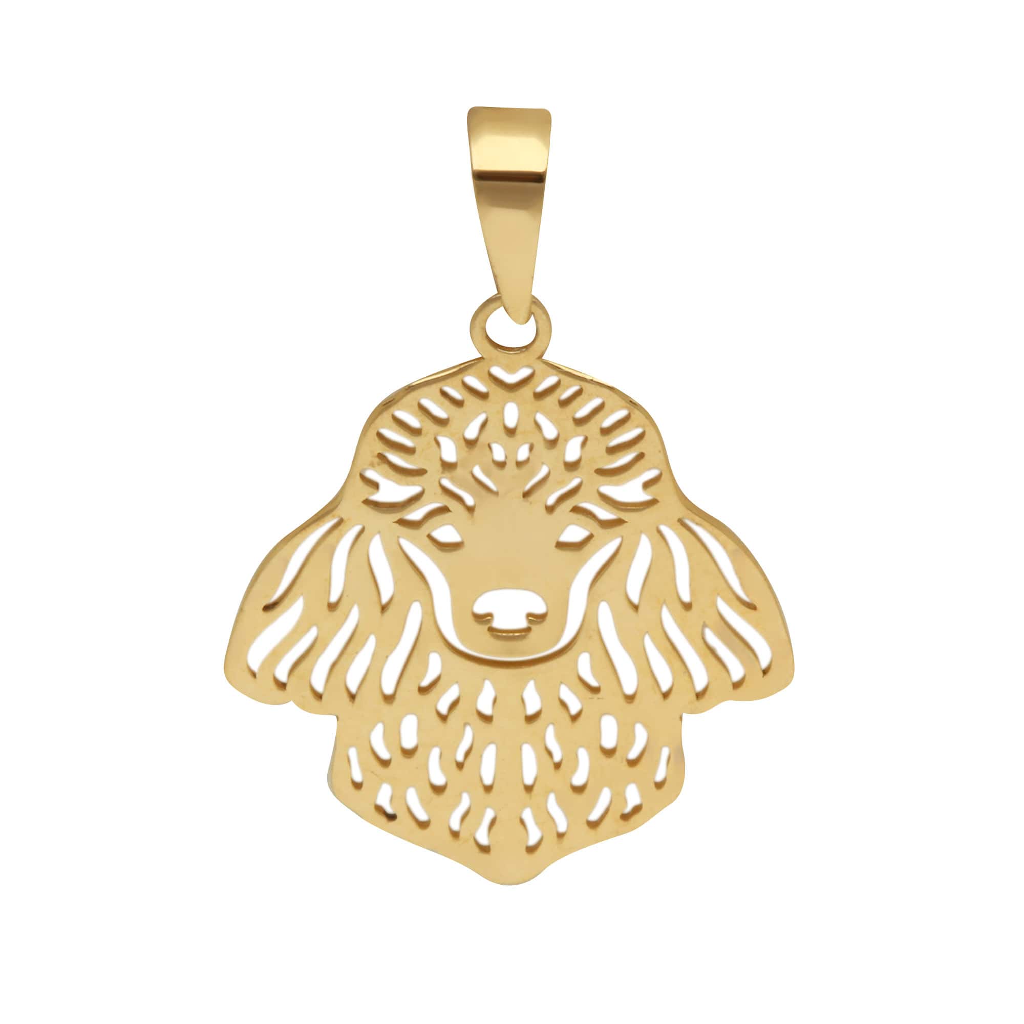 Pingente Pet Poodle Ouro 18k