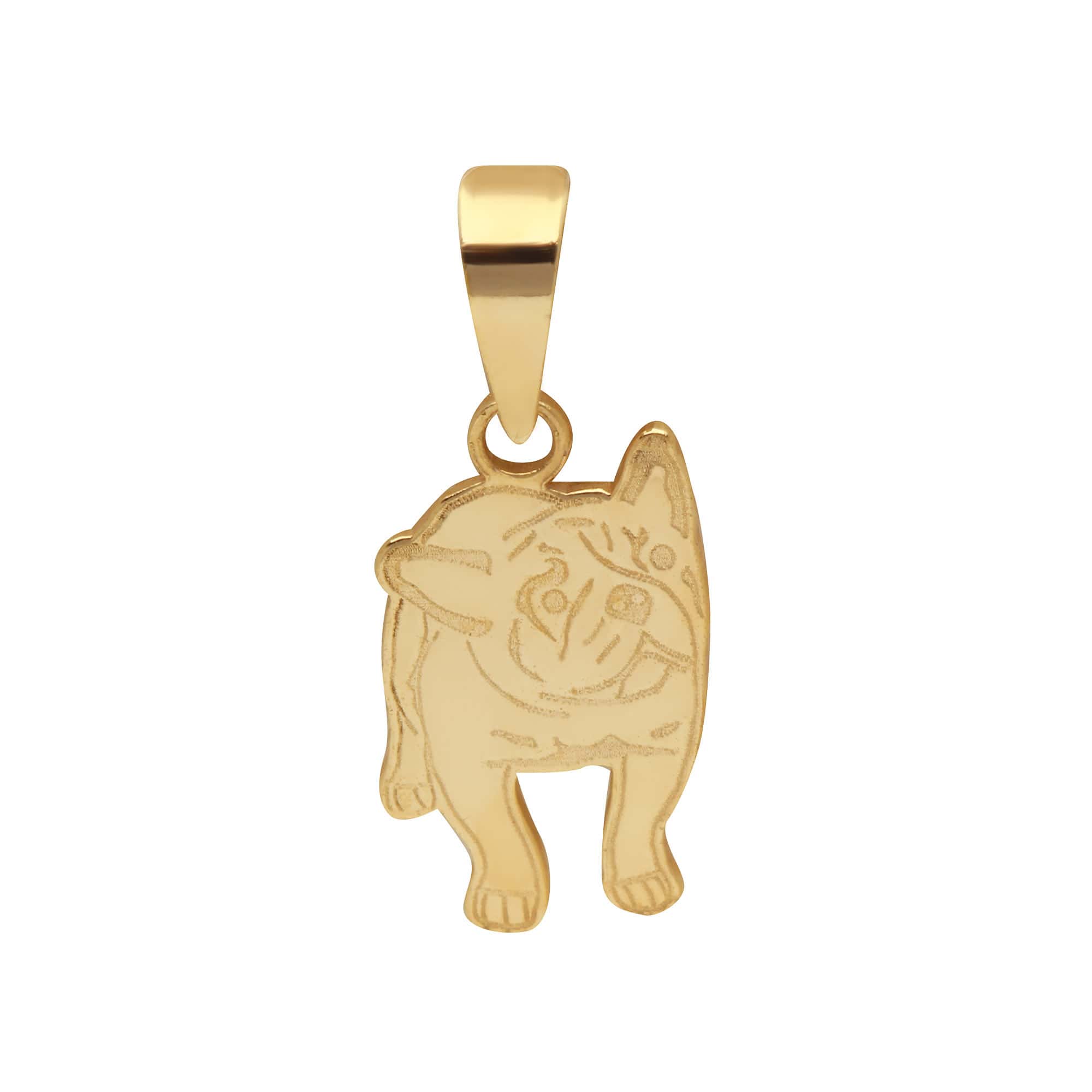 Pingente Bulldog Francês Ouro 18k