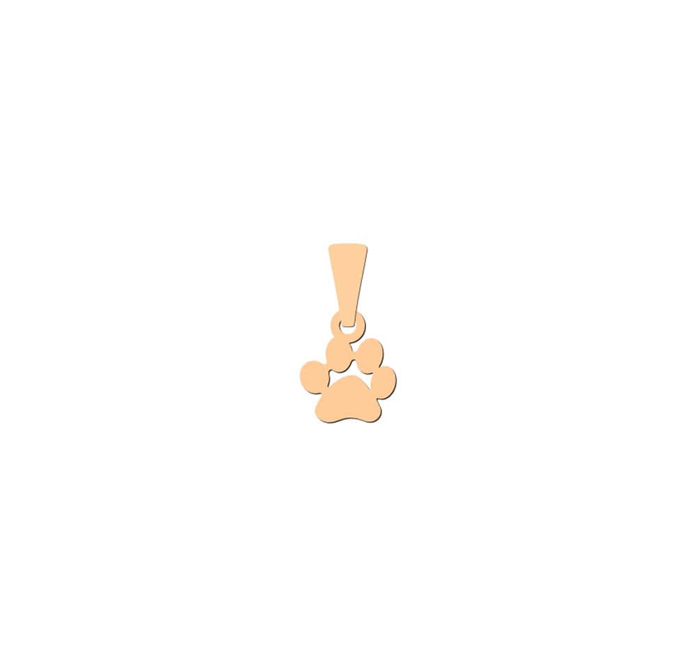 Pingente Patinha Lisa Ouro 18k