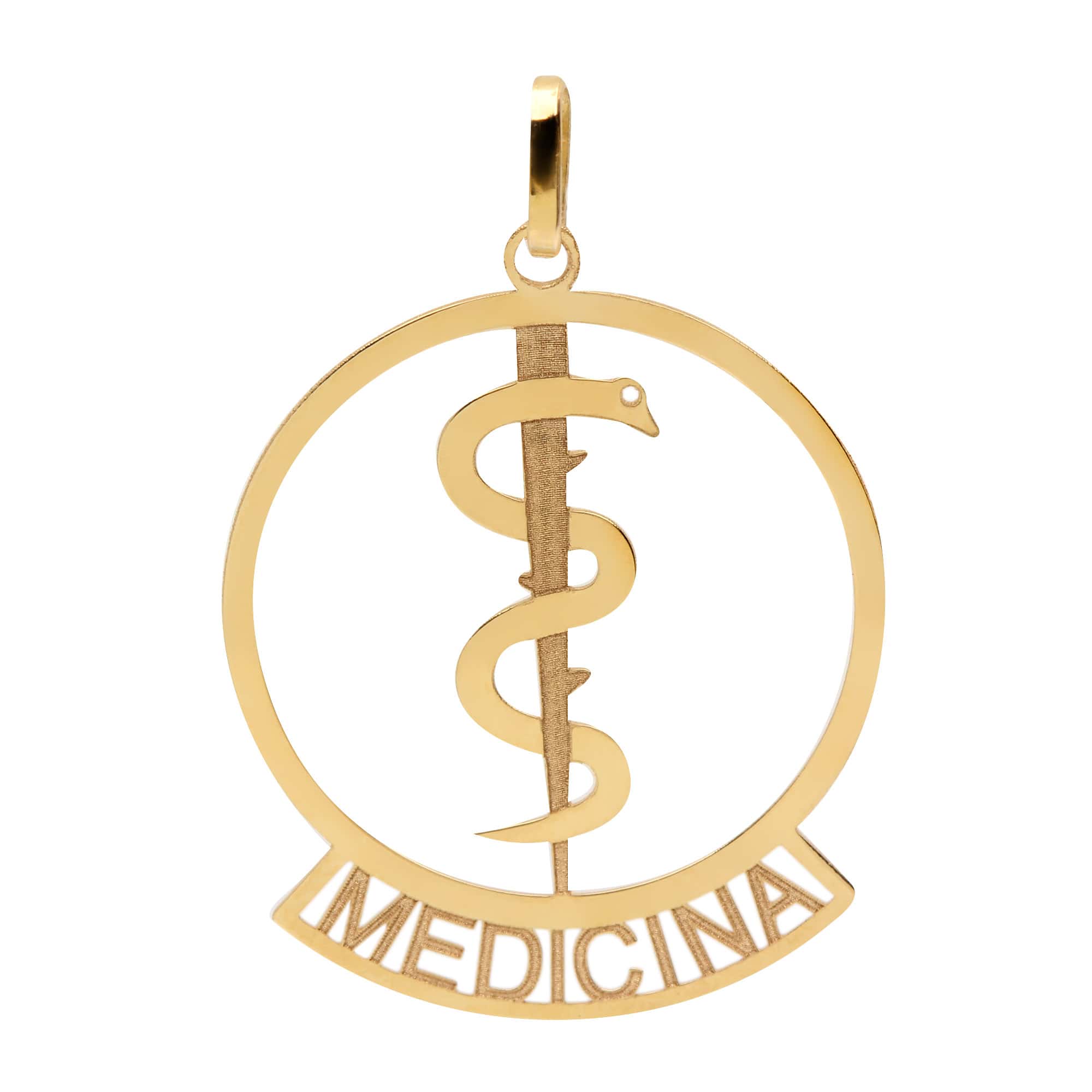 Pingente Profissão Medicina Ouro 18k
