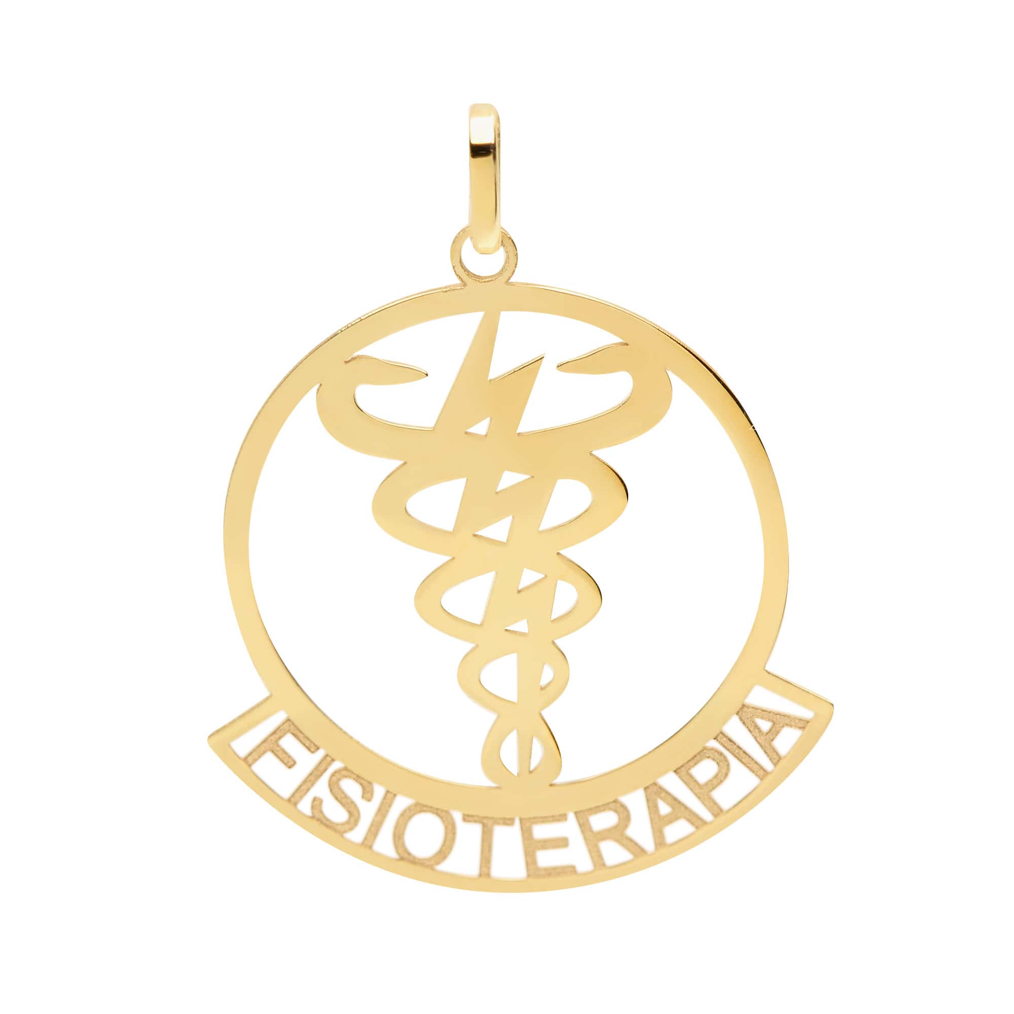 Pingente Profissão Fisioterapia Ouro 18k