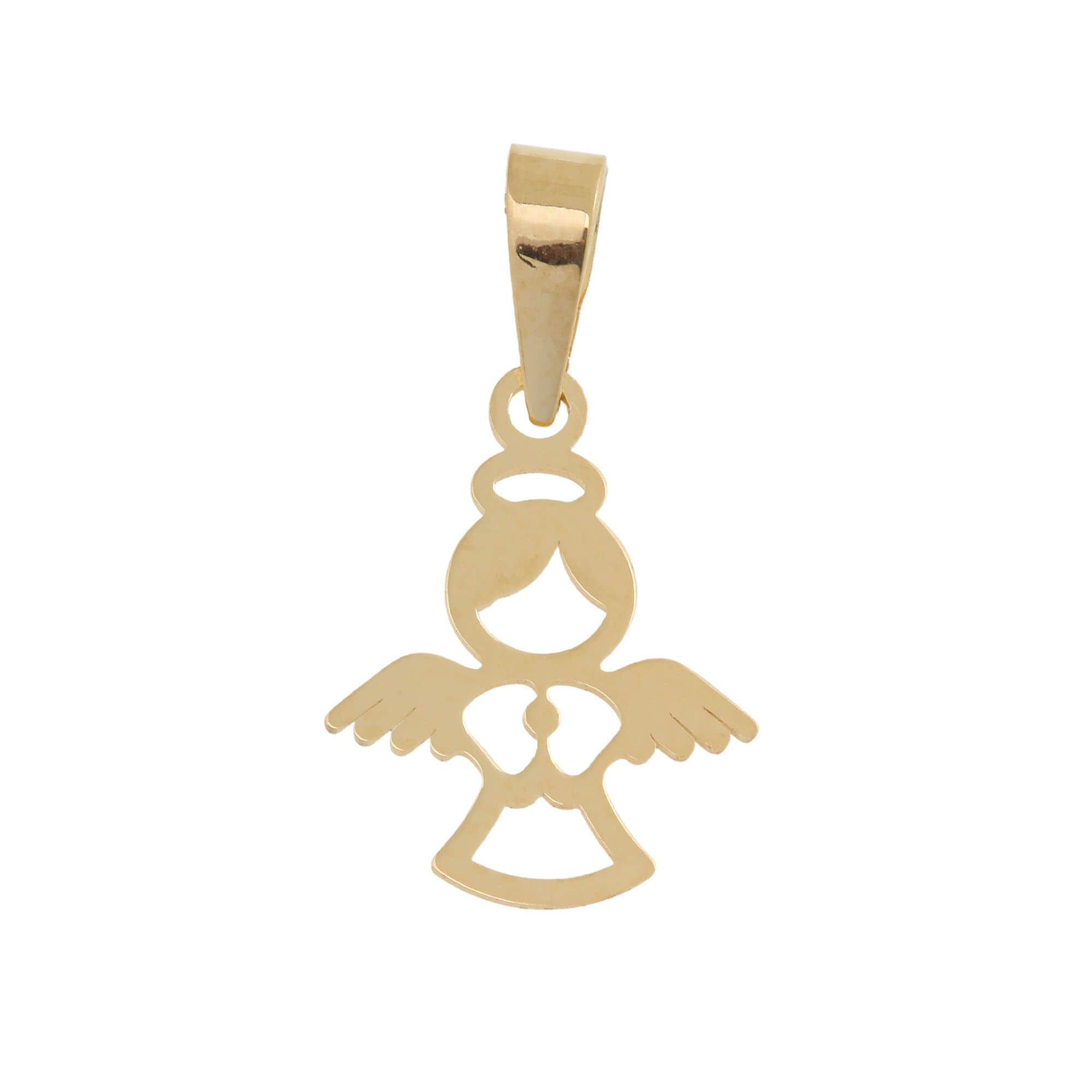 Pingente Anjo da Guarda Pequeno Ouro 18k