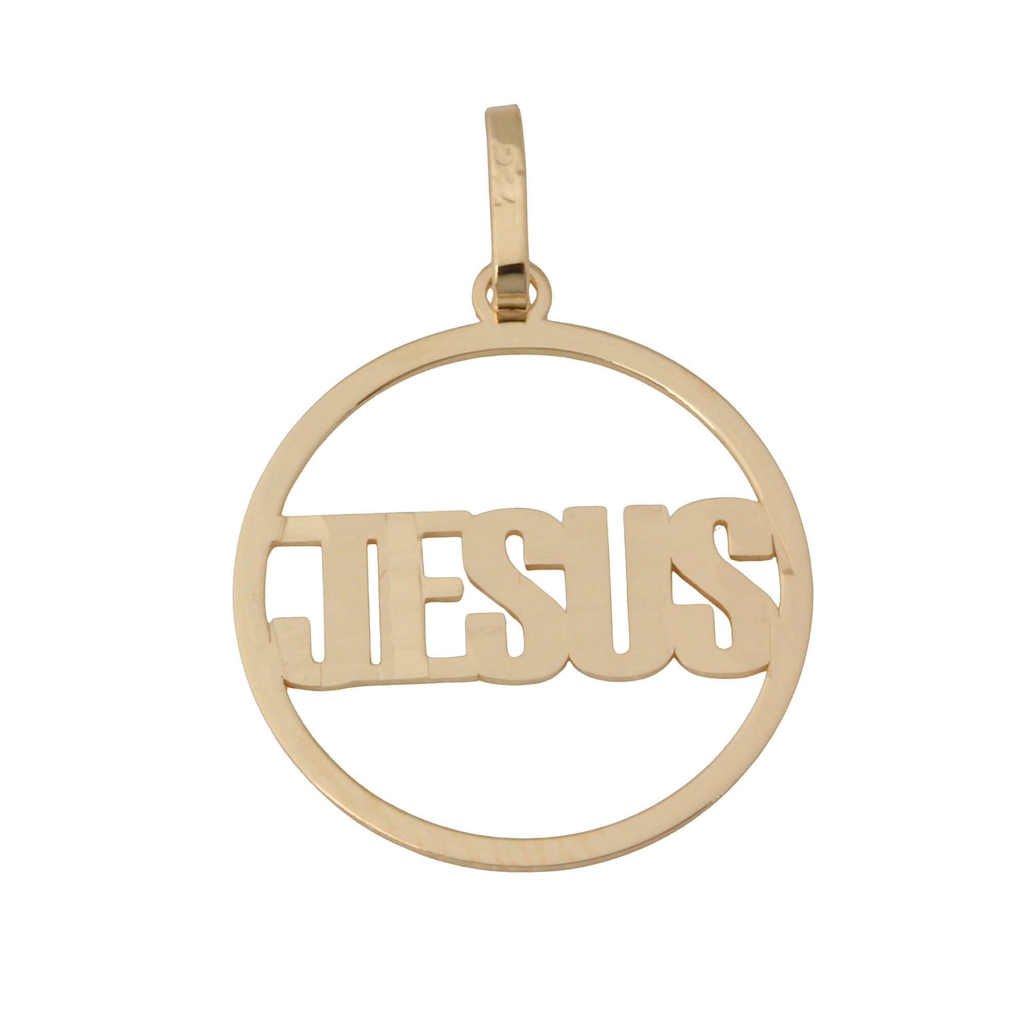 Pingente Jesus Bordado Ouro 18k