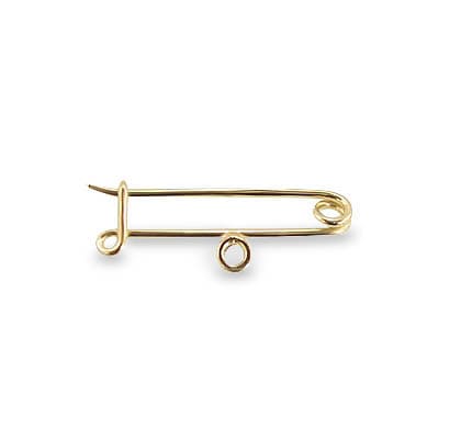 Pingente Alfinete 19mm x 4mm Ouro 18k