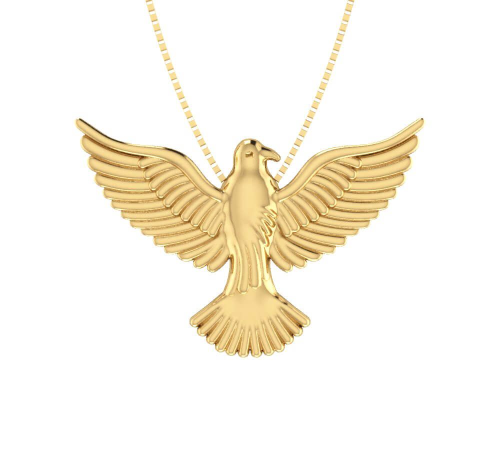 Pingente Espírito Santo 20mm x 29.14mm Ouro 18k