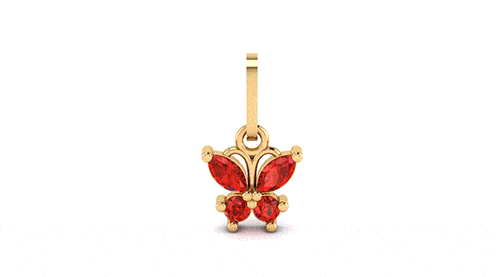 Pingente Borboleta Ouro 18k