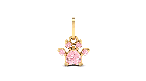 Pingente Patinha Pet Ouro 18k