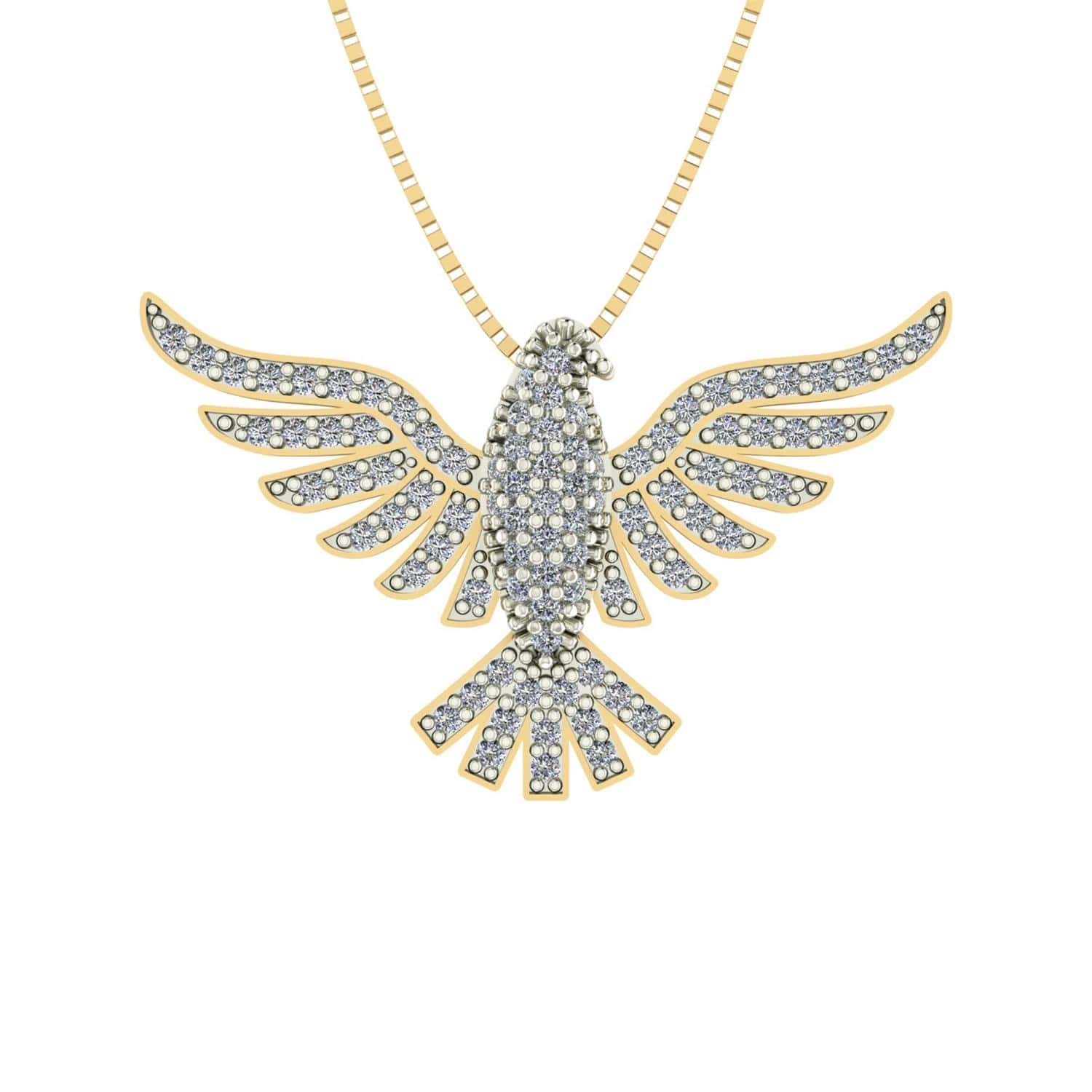 Pingente Espirito Santo Médio Ouro 18k