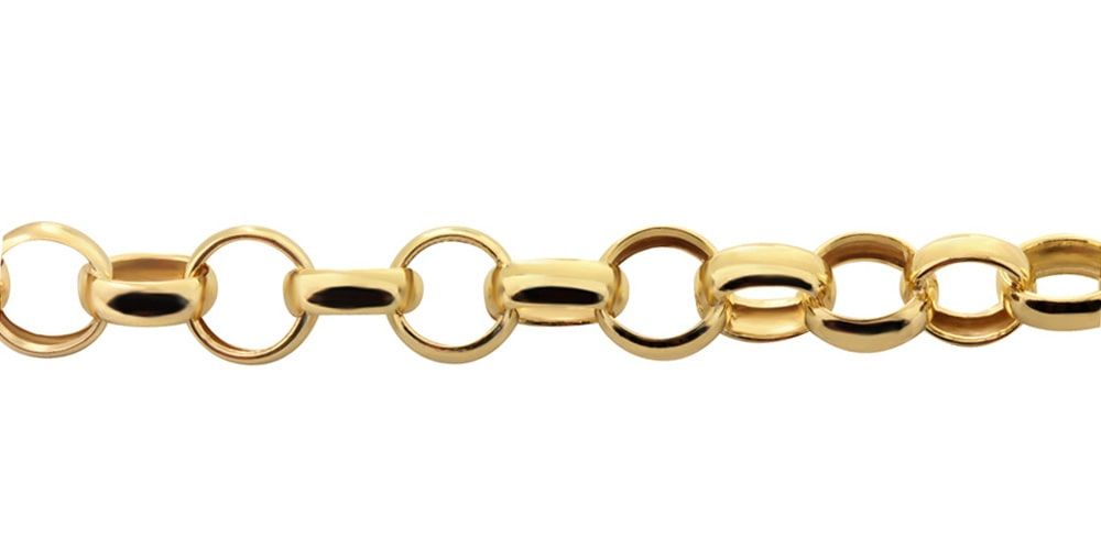 Pulseira Malha Portuguesa Fina Ouro 18k