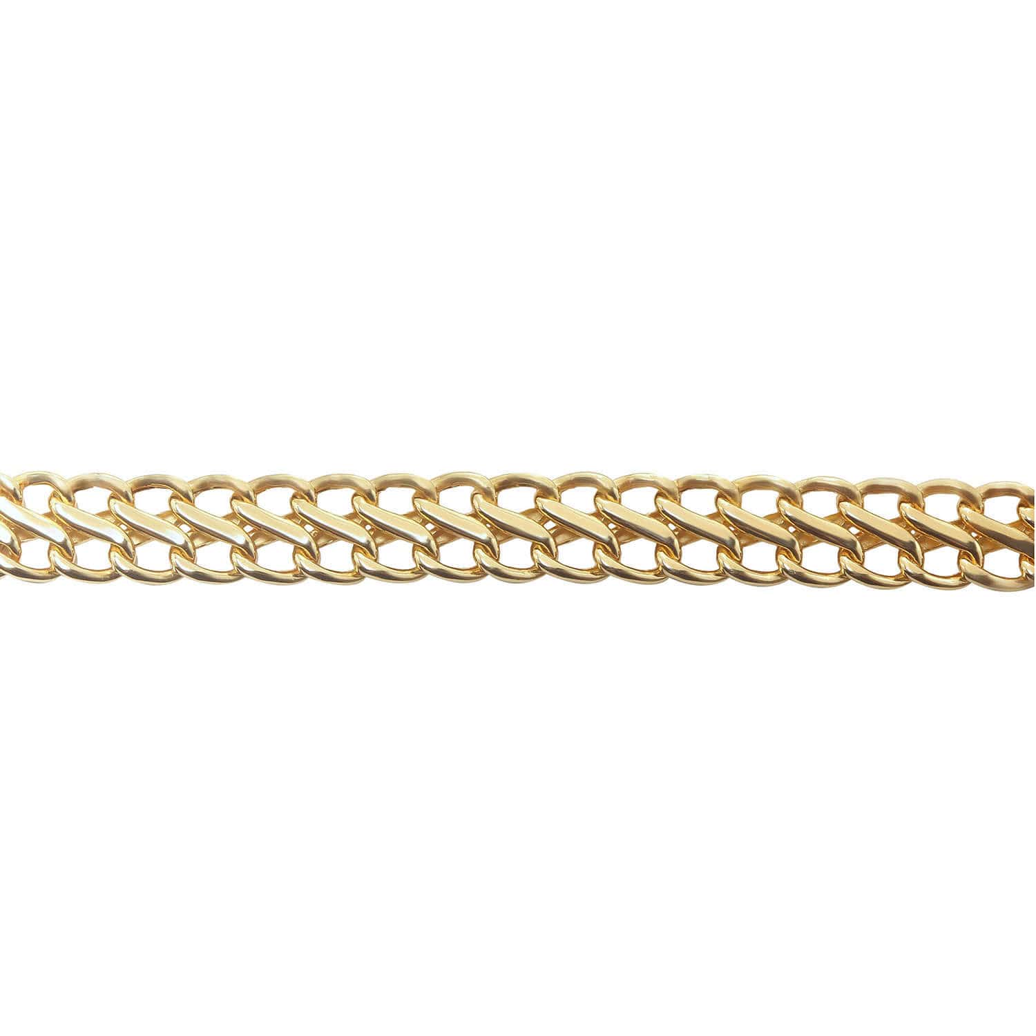 Pulseira Lacraia Grande 19cm Ouro 18k