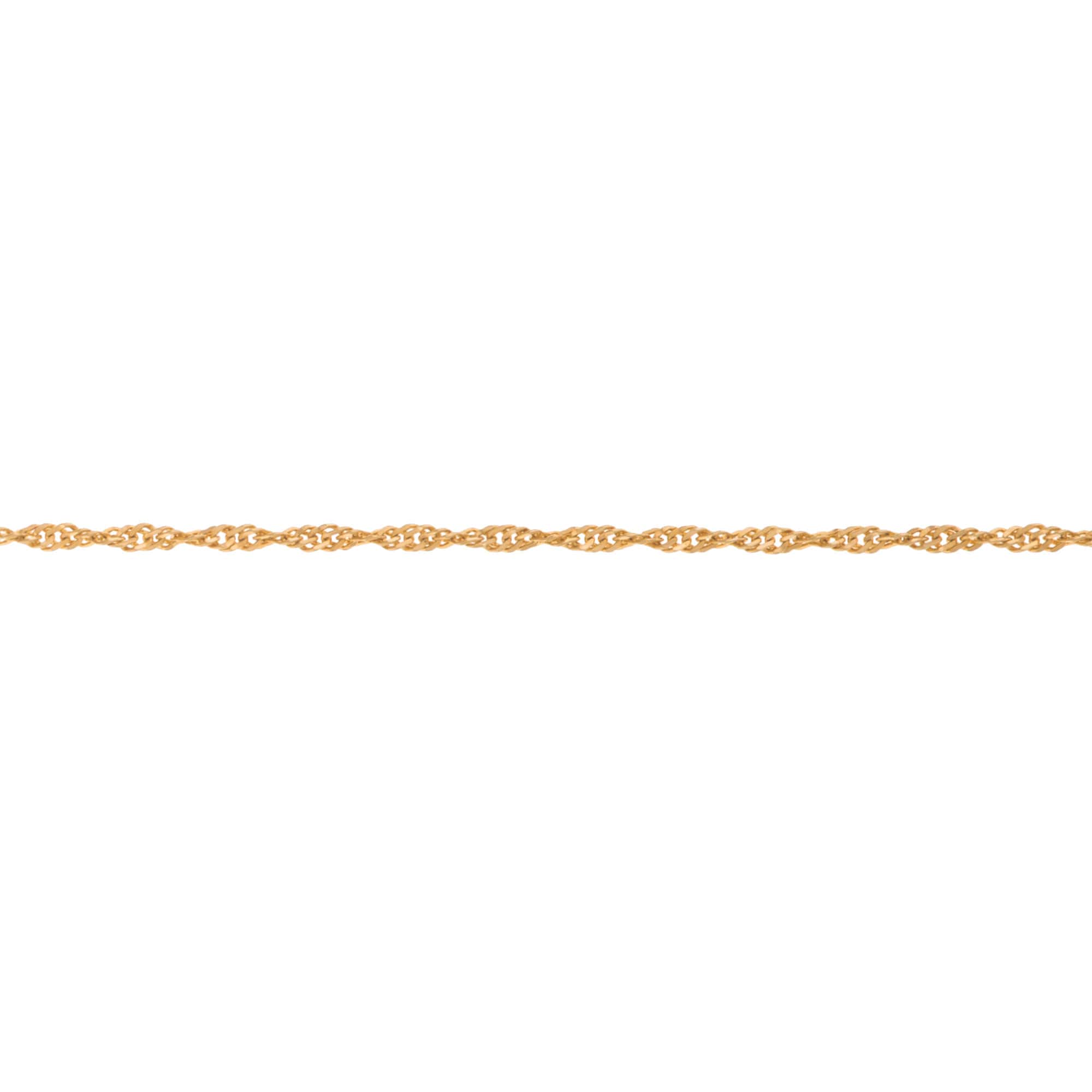 Corrente Singapura 40cm Ouro 18k
