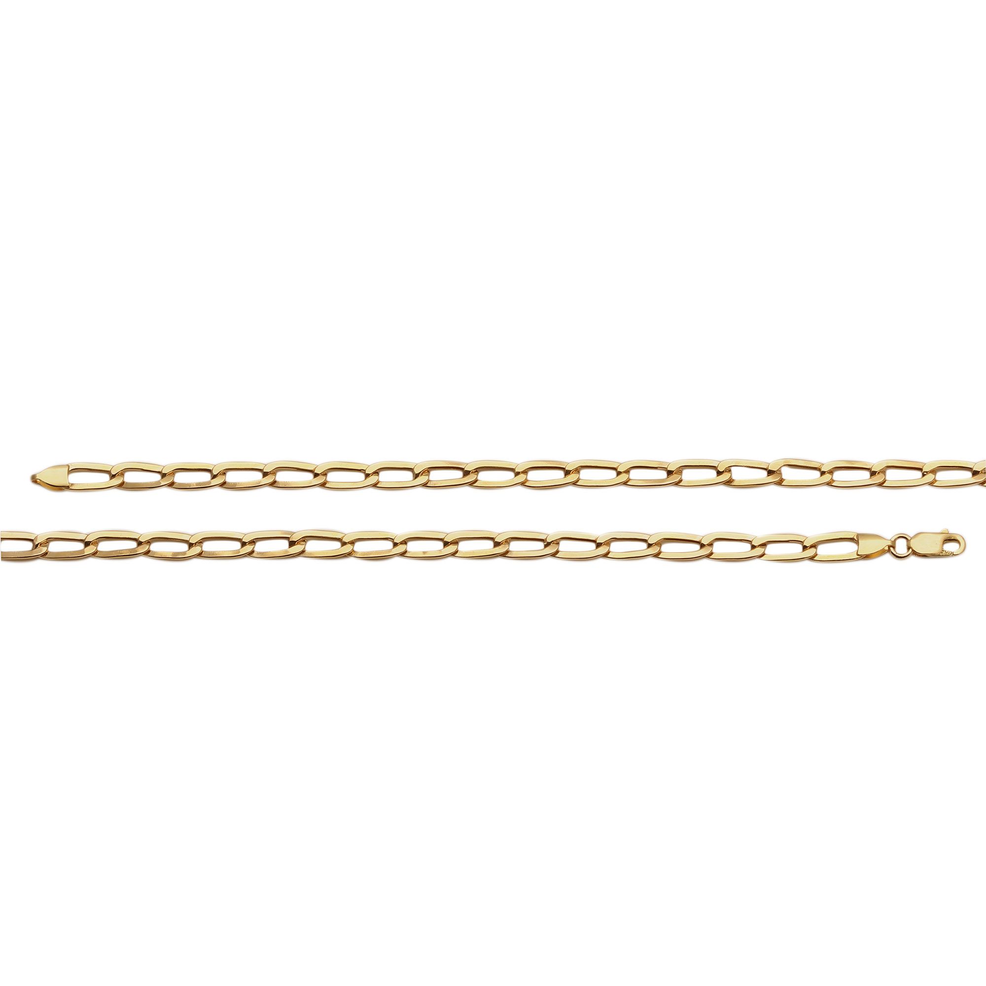 Pulseira Malha 0x0 Achatada Ouro 18k