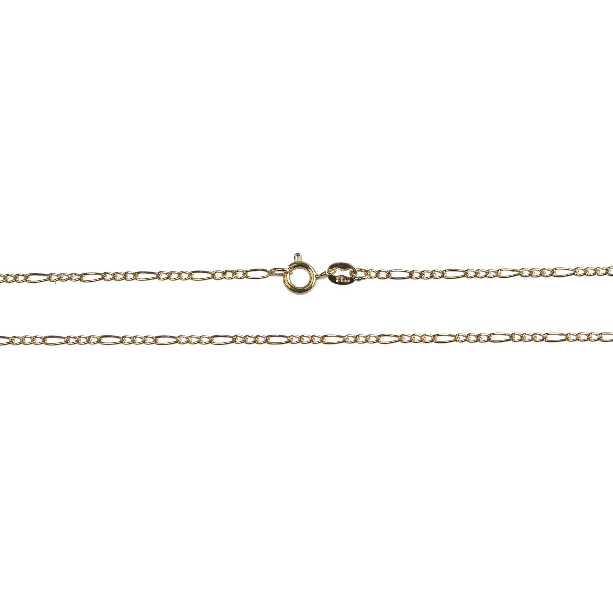 Corrente 3x1 Masculina Fina 60cm Ouro 18k