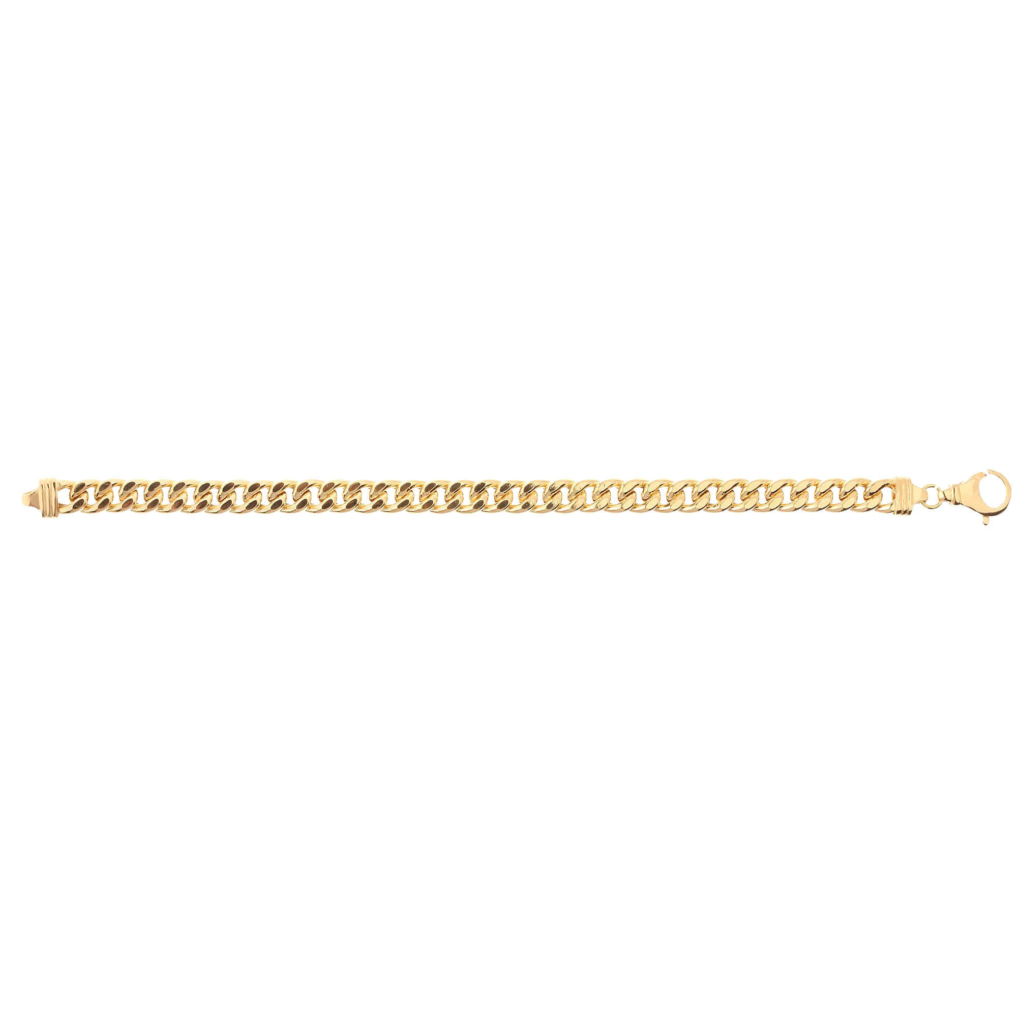 Pulseira Malha Groumet Grossa Ouro 18k