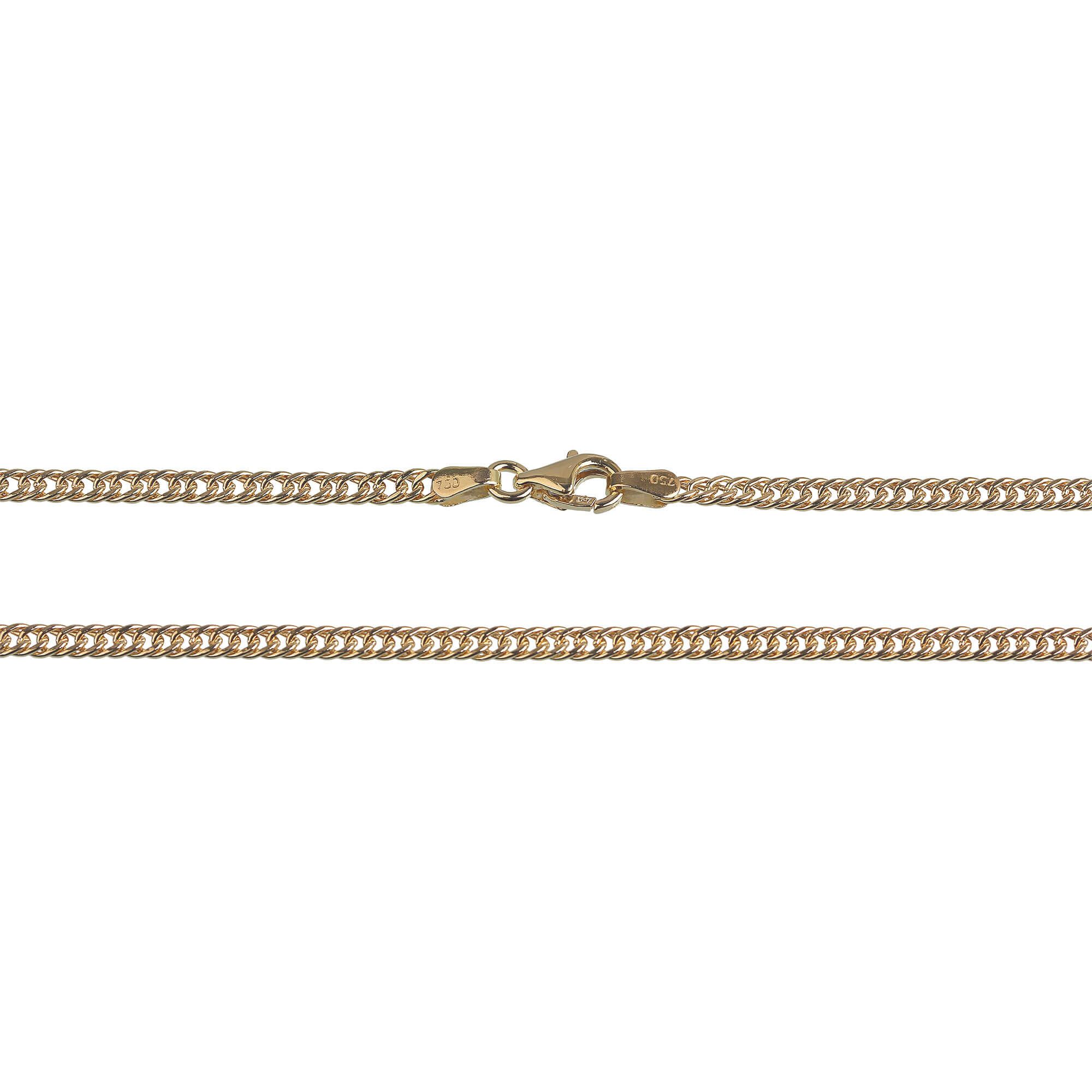 Corrente Groumet Fina Masculina Ouro 18k