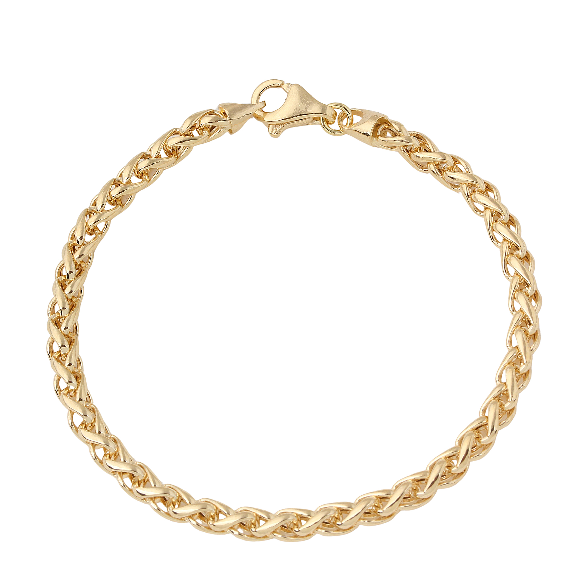 Pulseira Malha Palmeira 3.7mm Ouro 18K