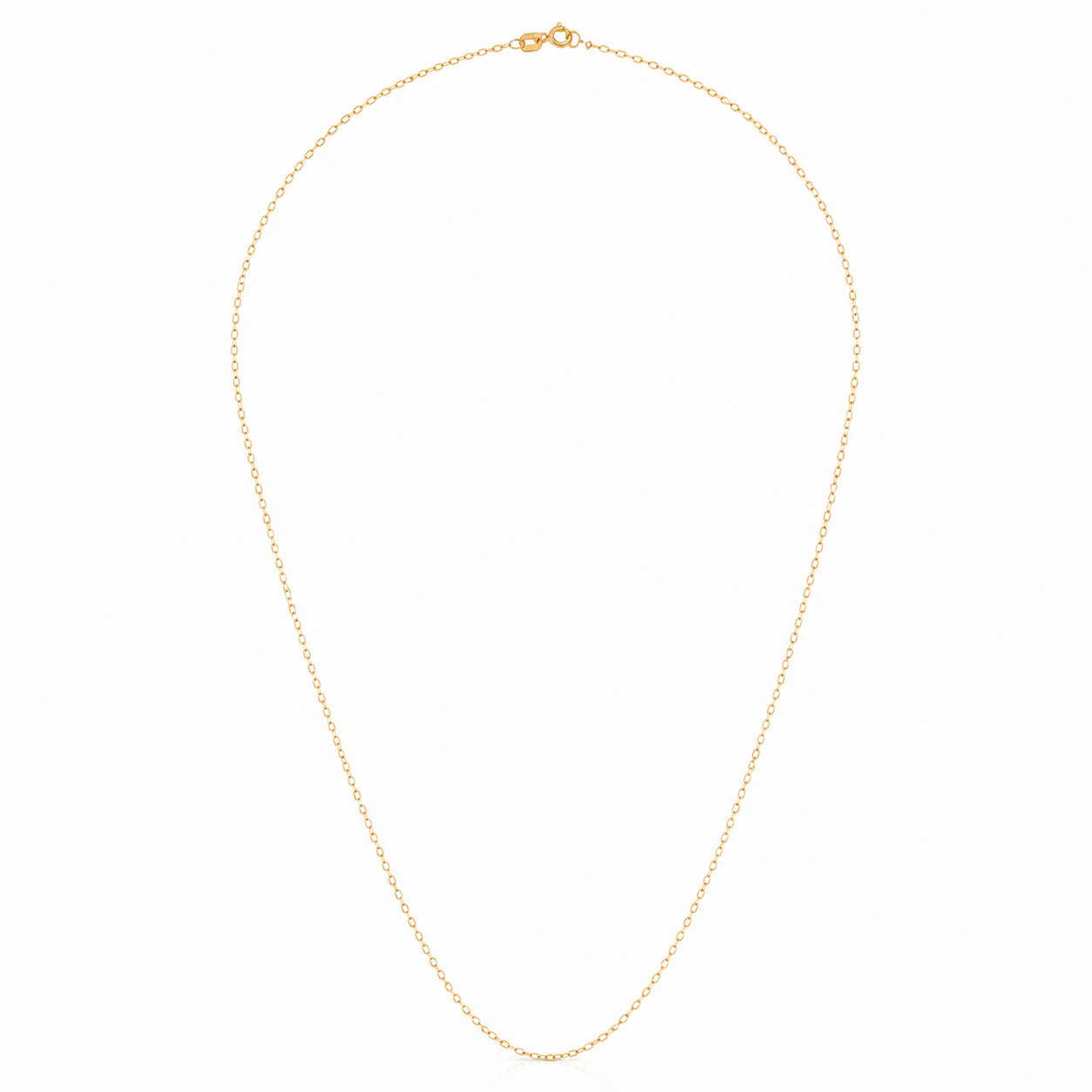 Corrente Bailarina Light 45cm Ouro 18k