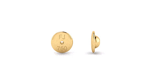 Tarraxa em Ouro 18K/750 Sutiã Pequena Unidade