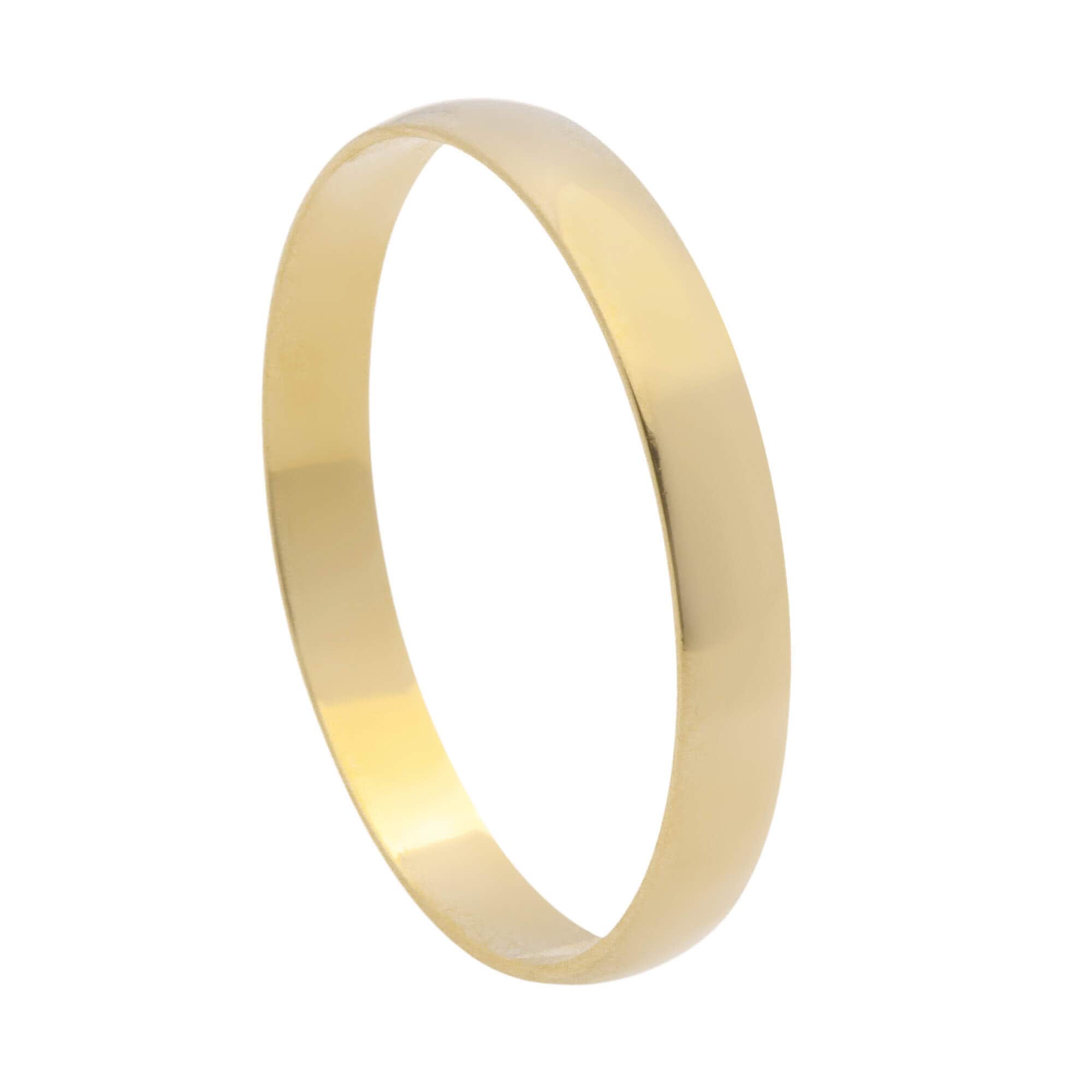 Aliança Redonda Fina 2.8mm Ouro 18k