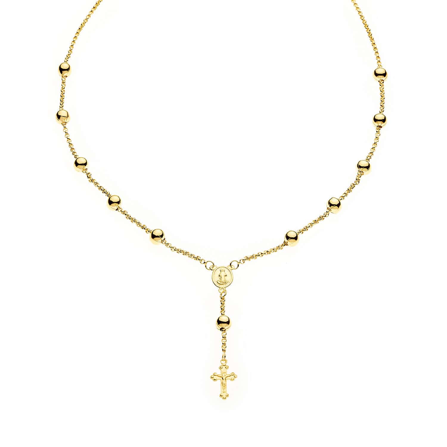 Terço com Corrente Portuguesa Ouro 18k