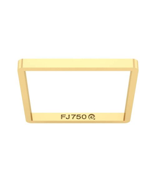 Anel em Ouro 18k/750 Quadrado Xuxa 1,5mm