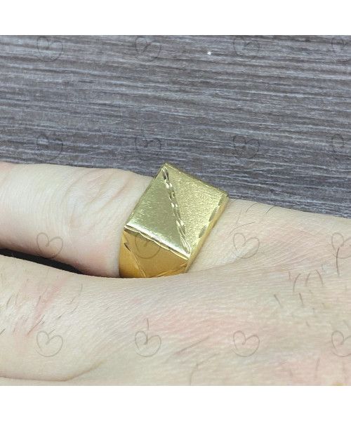 Anel em Ouro 18k/750 Masculino Diamantado