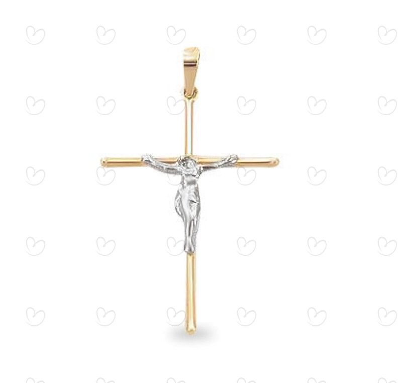 Pingente em Ouro 18k/750 Crucifixo 20mm x 28mm Fino