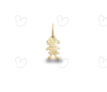 Pingente em Ouro 18k/750 Menina Diamantada Mini