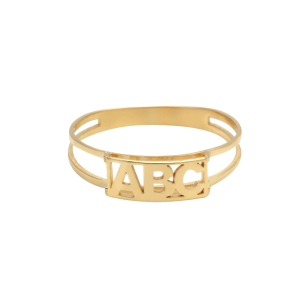 Anel Formatura ABC Pequeno Ouro 18k