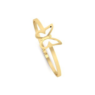 Anel Borboleta Delicada P Ouro 18k