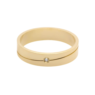 Aliança Reta 4.5mm Ouro 18k