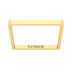 Anel Quadrado Xuxa 1,5mm Ouro 18k