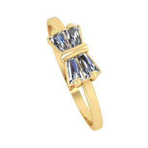 Anel Laço com Zircônia Ouro 18k